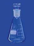 Iodine determination flasks with conical  ground joint, without  collar 