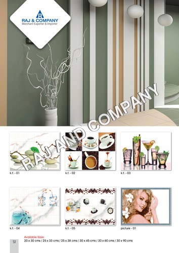 Digital Decorative Wall Tiles Size: 20X30