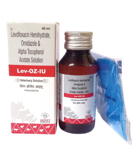 Levofloxacin Hemihydrates andOrnidazole and Vit E Solution