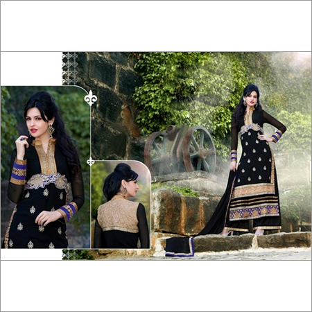 Semi Stitched Plazo Salwaar Kameez