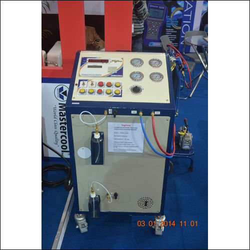 Cream Automotive Recovery Recycling Recharging And Evacuating Machine