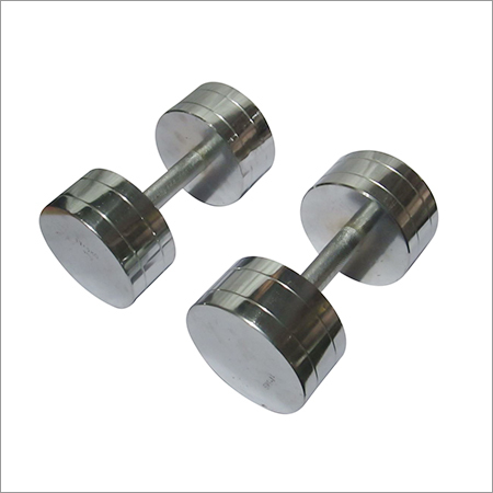 Steel Chrome Dumbbells 17.5kg