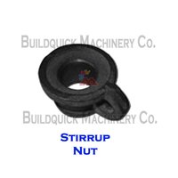 Stirrup Nut - Steel, M10-m20 Thread Size, Black Finish | Securing Stirrups, Variable Dimensions & Weight, Astm Compliant
