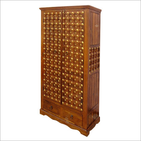 Tall Cabinet With Brass Work