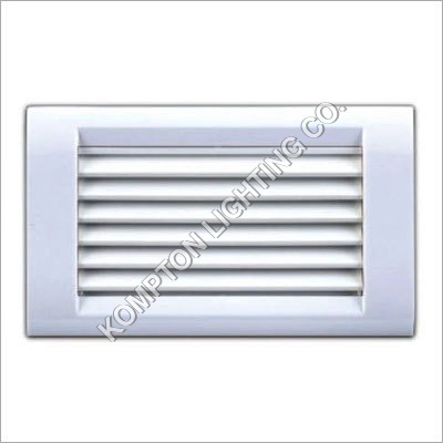 White Louver Light Fixture