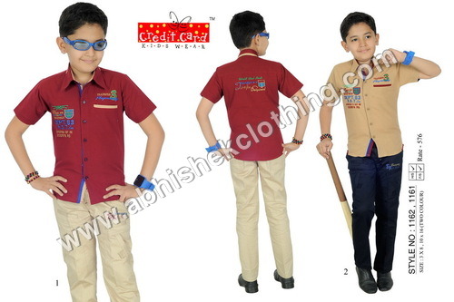 Printed Children Half Shirt