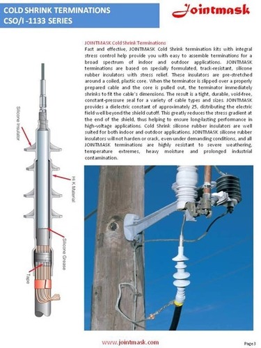 Shrinkable cable jointing kits