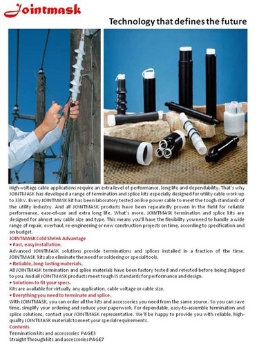 Shrinkable cable jointing kit