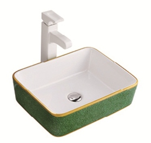 P022-S03 - Ceramic 480x370x130mm Green, Durable Non-Breakable Round Water Closet, Chemical Resistant, 70 Mpa Modulus