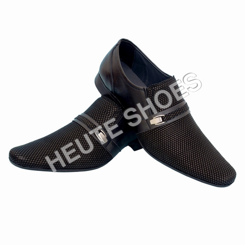 Aura Black Leather Shoes