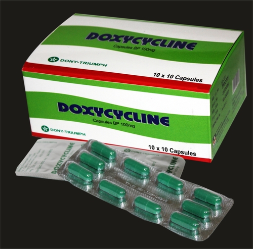 Doxycycline Capsules - 100mg Bp | Anti-bacterial Treatment For Various Infections, Recommended Storage In Cool Dark Place