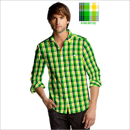 Polyester Cotton Check Shirting Fabric