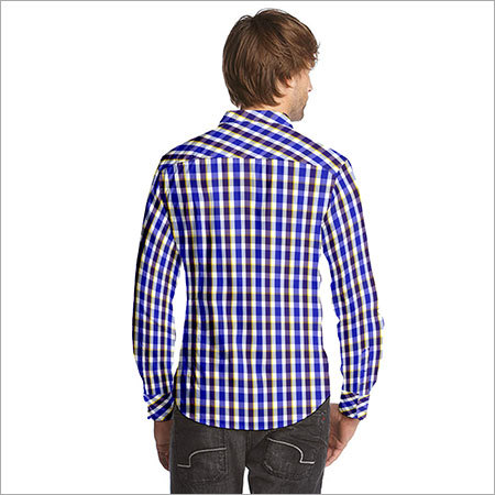 Blue Check Shirt Fabrics