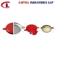 Metal Drum Cap Seals - Color: Red