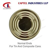 Normal Ends For Tin And Composite Cans - Color: Golden