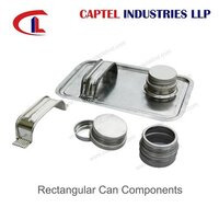 Rectangular Can Components - Color: Silver