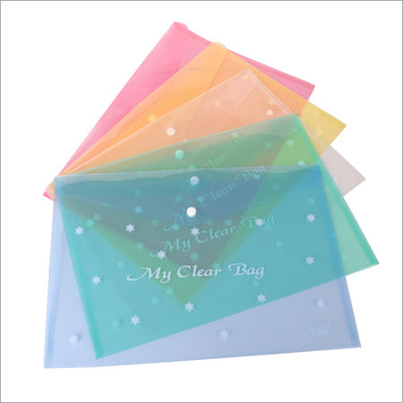 Plastic Star Print Clear Bag