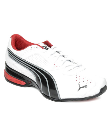 Puma Tazon 5 White And Red Men Running Shoes