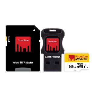 Strontium 16GB Nitro Micro SD Card 65MB/S (3in1) 