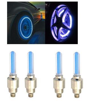 Autosun Blue Car Tyre Led Light With Motion Sensor - Set Of 4 