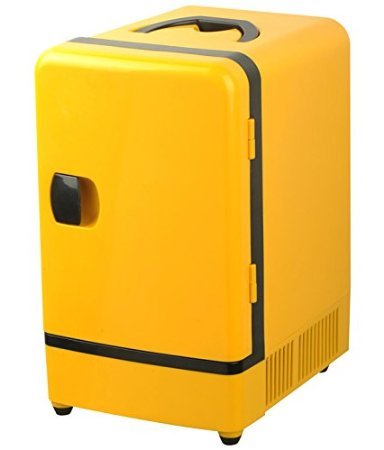 XElectron Yellow 7.5 Litre Mini Fridge Car Office Refrigerator Cooler Warmer