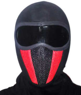 Bikenwear Black-red Color Face Masks 