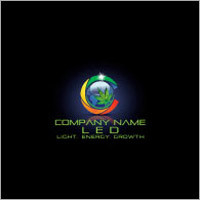 Logo - Aluminum 50x50 mm Green LED Light, 6500K, 500 lm, Energy Efficient, Durable Design