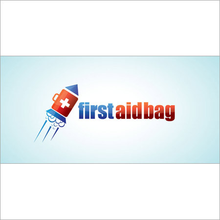 Logo - Nylon, 10x5x3 Inches, Red | Portable, Compact Emergency Medical First Aid Kit, 20 Items