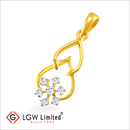 Fancy Regular Diamond Pendant