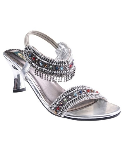 Delco Silver Heeled Sandals
