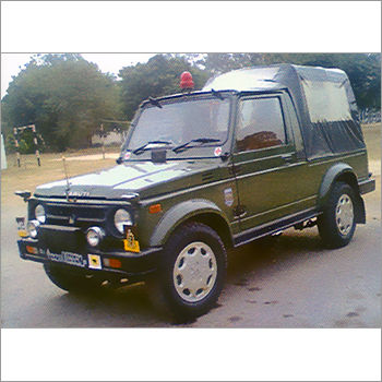 Both Side Coated Leather Maruti Gypsy Green Hood