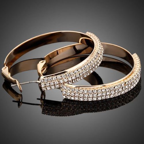 Gold Plated Zirconia Earrings