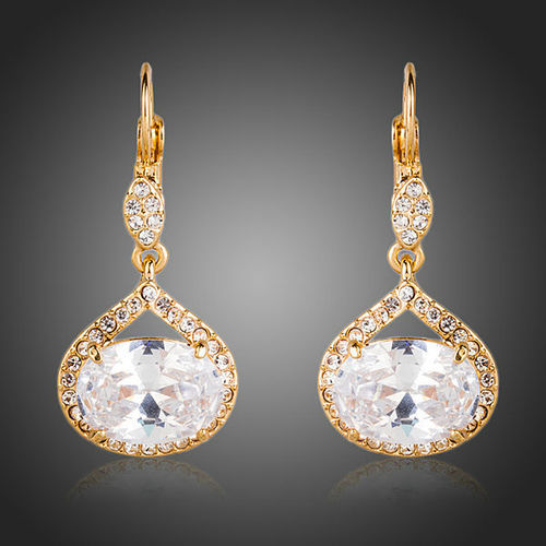 Zirconia Drop Fashion Earrings