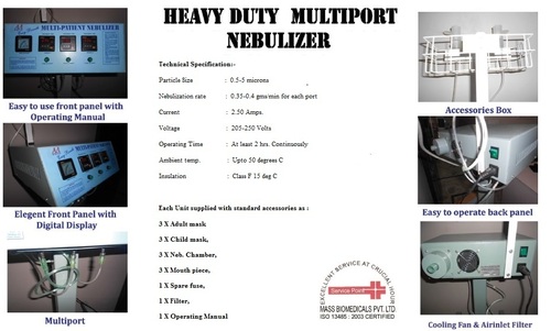 Heavy Duty Multiport Nebulizer