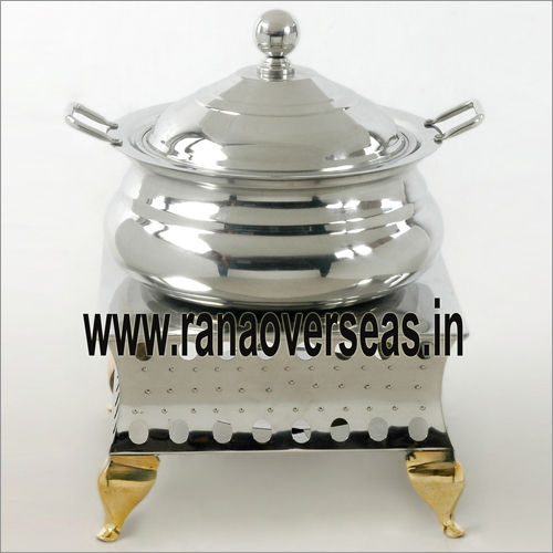 Silver Steel Square Base Chafing Dish at Best Price in Moradabad | Rana ...