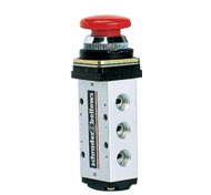 Manually Operated High Flow Valves - G 1/4, 5/2 3/2 | Streamlined Design, Dynamic Seals, Spring Return, Detent Selector