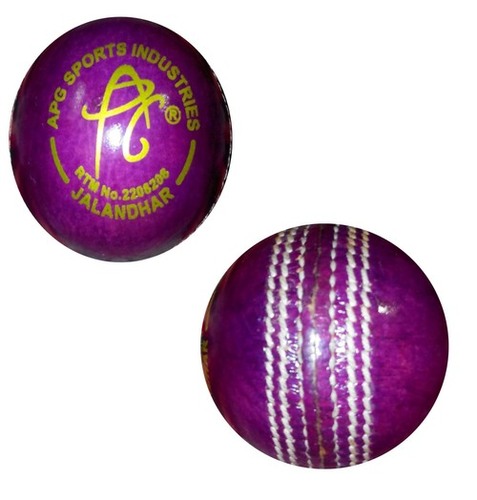 Apg Promotional Leather Cricket Ball Purpal Colour Age Group: Adults