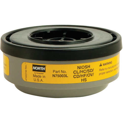 By Honeywell: N75003L - Organic Vapor & Acid Gas Cartridge. 