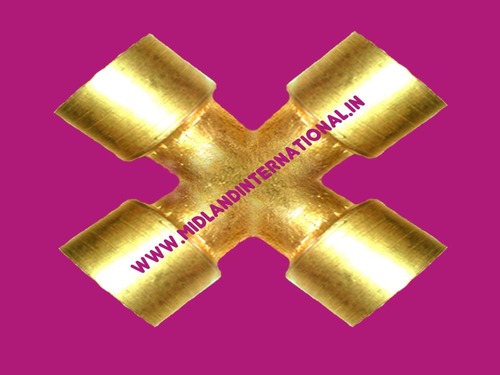 Brass Equal Female Cross