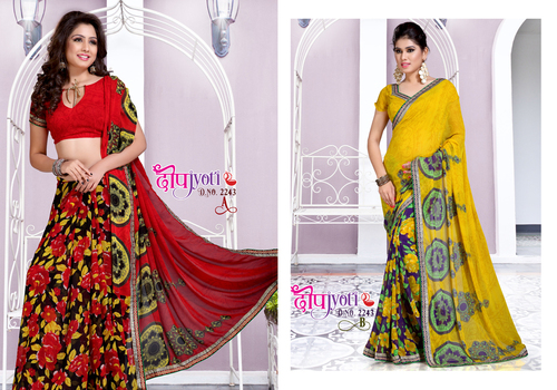 Embroidered Designer Saree