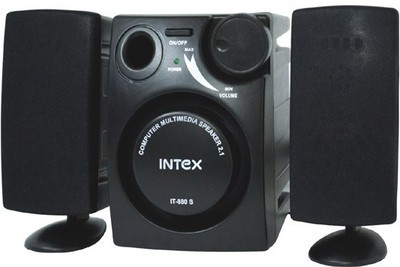 Intex IT-880 S OS Wired Laptop Speaker(Black, 2.1 Channel)