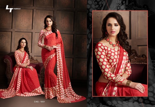 Multi Satin Saree