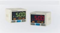 Digital Pressure Switch - 3-Color LCD, Dual Display, Programmable Pressure Unit, 2 NPN/PNP Outputs, Analog 1-5V/4-20mA
