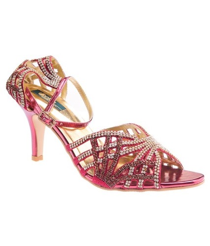 Delco Maroon Heeled Sandals 