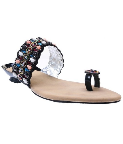 Delco Black Flat Slip On 
