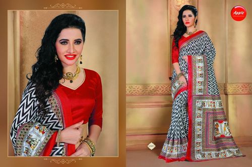 Art silk multi-color saree