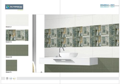 Full HD Digital Outside Wall Tiles - Ceramic, 40-60 cm Size, Cream, Grays, Multi Color | Glazed Finish, Acid-Resistant, Antibacterial, Interlocking Design, 9 mm Thickness