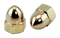 Brass High Crown Acorn Nut