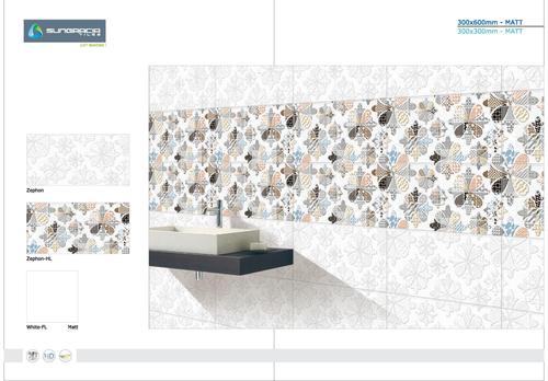 Full HD Digital Ceramic Wall Tiles - 40-60 cm Size, Gloss & Matt Finish | Acid-Resistant, Antibacterial, Interlocking Design, 9 mm Thickness