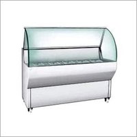 Display Counter - Glass, Stainless Steel, Polished Finish | Space-saving, Rugged Design, Easy To Clean, Optimum Strength